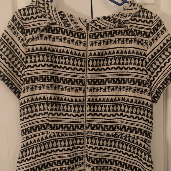 NWT Banana Republic Geometric Print Tweed Dress - Picture 2 of 6